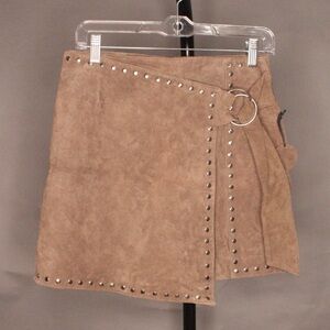 Forever 21 Brown Faux Suede Shortskirt